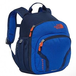 The North Face Youth Sport Navy and Orange Backpack